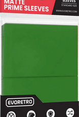ER MATTE CARD SLEEVES STANDARD SIZE 66X91MM GREEN 100PK