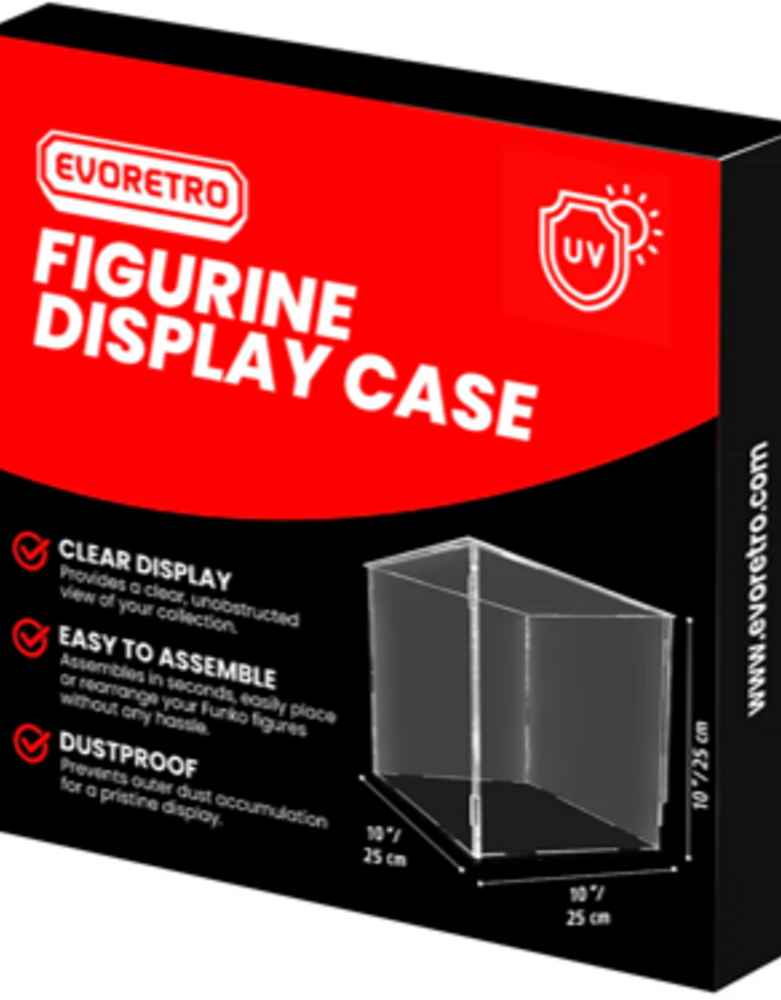 ER ACRYLIC MODULAR CASE 10 X 10 X 10''