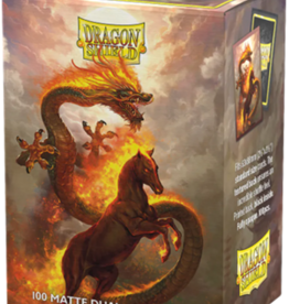 DRAGON SHIELD SLEEVES DUAL MATTE FIRE  HORSE 100CT