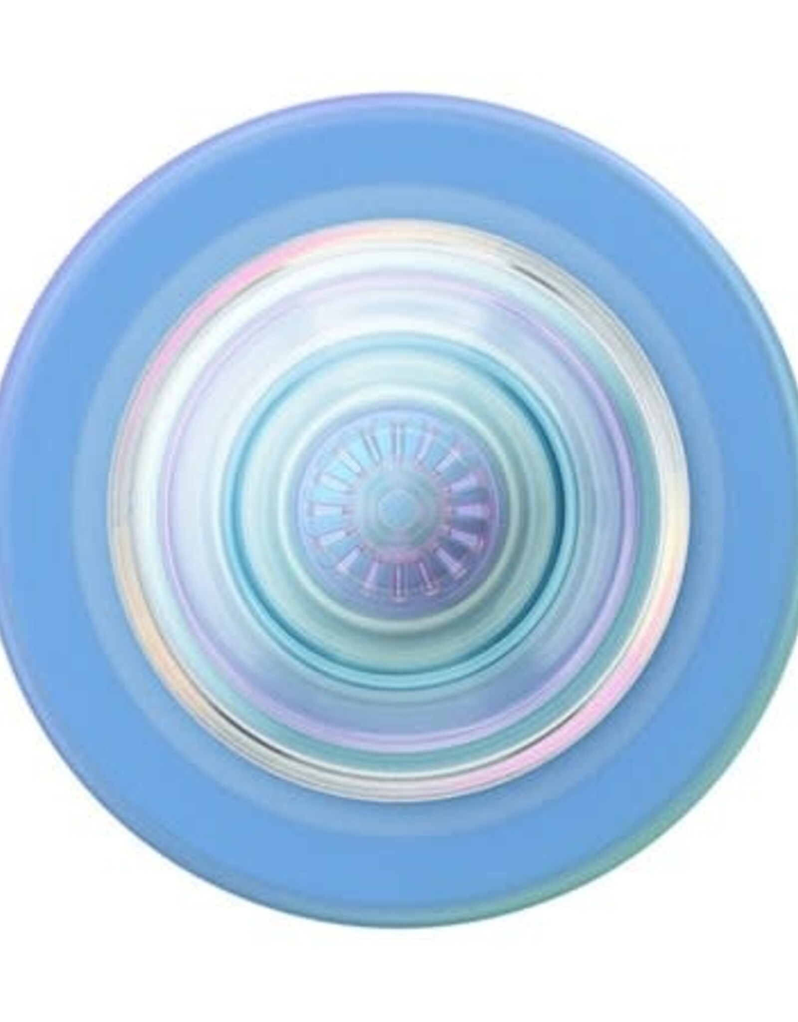 PopGrip For MagSafe Round with Adapter Ring Blue Translucent Opalescent
