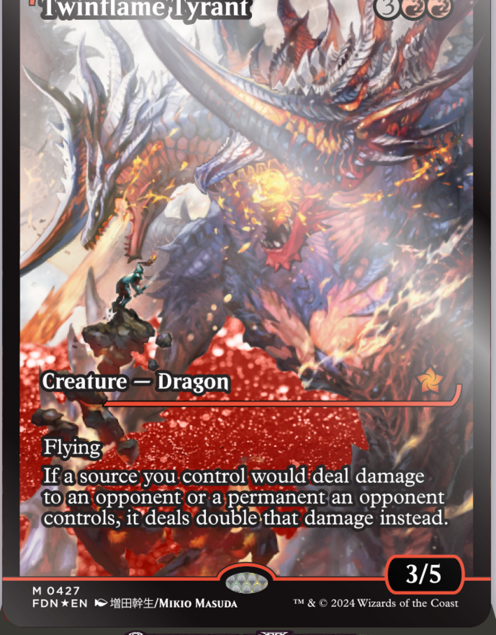 GATHERERS TAVERN MTG SLABS TWINFLAME TYRANT SLAB