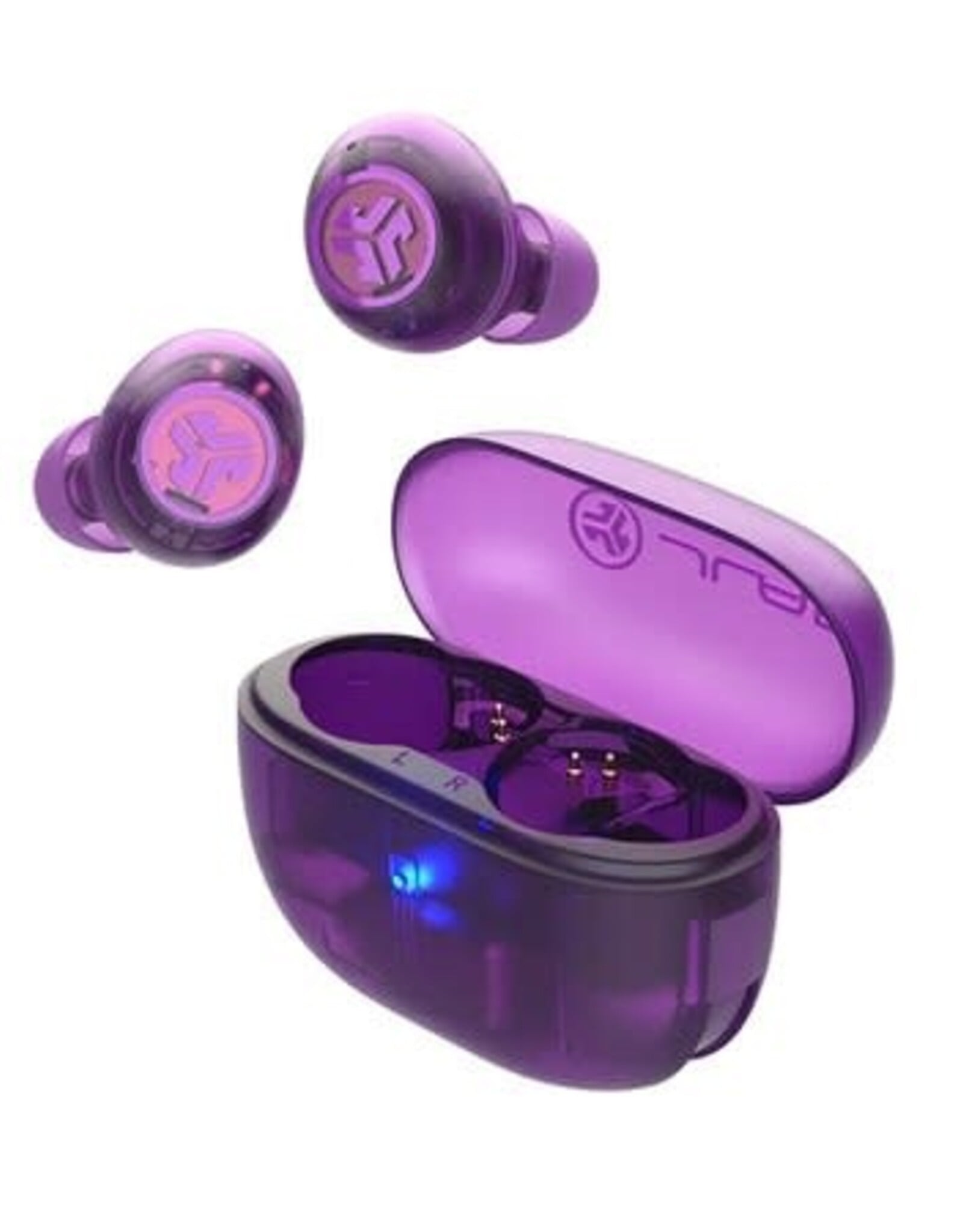 4 Go Pop ANC True Wireless Earbuds Transparent Purple