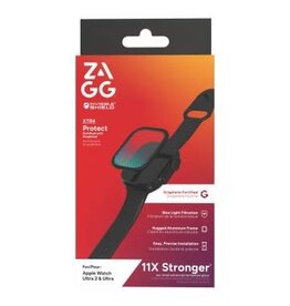 Apple Watch Ultra 49mm ZAGG InvisibleShield Glass XTR4 Screen Protector-Black