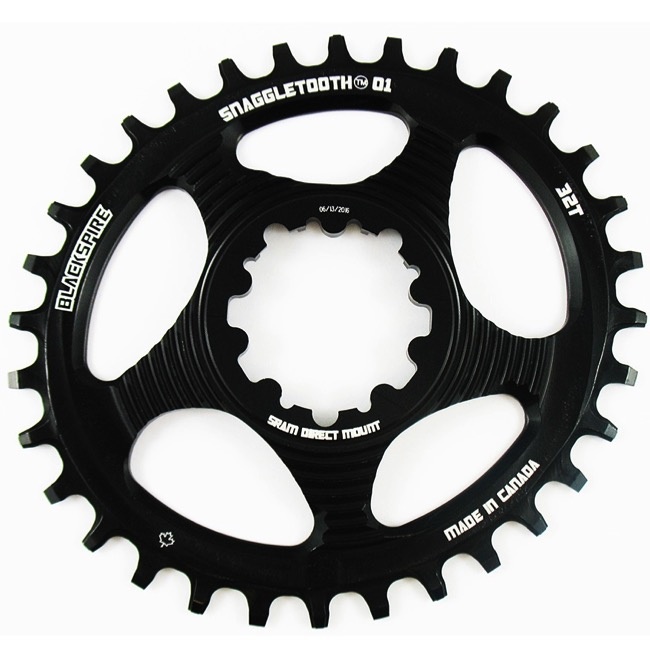 Blackspire Plateau Snaggletooth SRAM X-SYNC – Montage (déport de 6 mm)