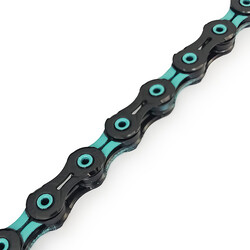 KMC Cahine 11 vitesses, DLC 11 Speed Diamond Like Coating Chains , couleur Celeste Bianchi