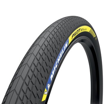 Michelin Michelin, Pilot SX Slick, Tire, 20''x1.70, Folding, Tubeless Ready, 60TPI, Black