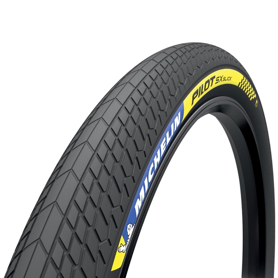 Michelin Michelin, Pilot SX Slick, Tire, 20''x1.70, Folding, Tubeless Ready, 60TPI, Black