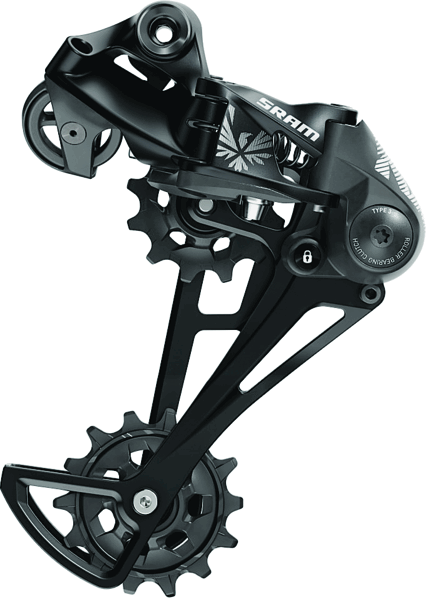 SRAM Dérailleur arrière, NX Eagle, Vitesses: 12, Cage: Longue, Noir