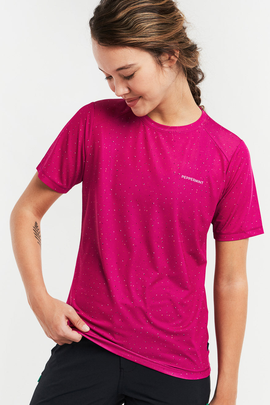 Peppermint Maillot Vélo de Montagne à Manches Courtes