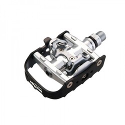 Wellgo Pédales WPD-95B axe Cr-M0, plateforme/SPD, noir/argent