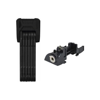 Abus Ensemble cadenas pliable et serrure de batterie Bosch, Bordo 6405/BOS RT2, 85cm, 2.8', 5.5mm, Noir