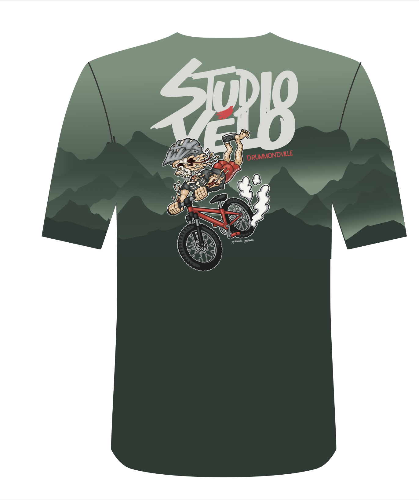 Studio Vélo Jersey Mtb A fond mon Léon ! Studio vélo