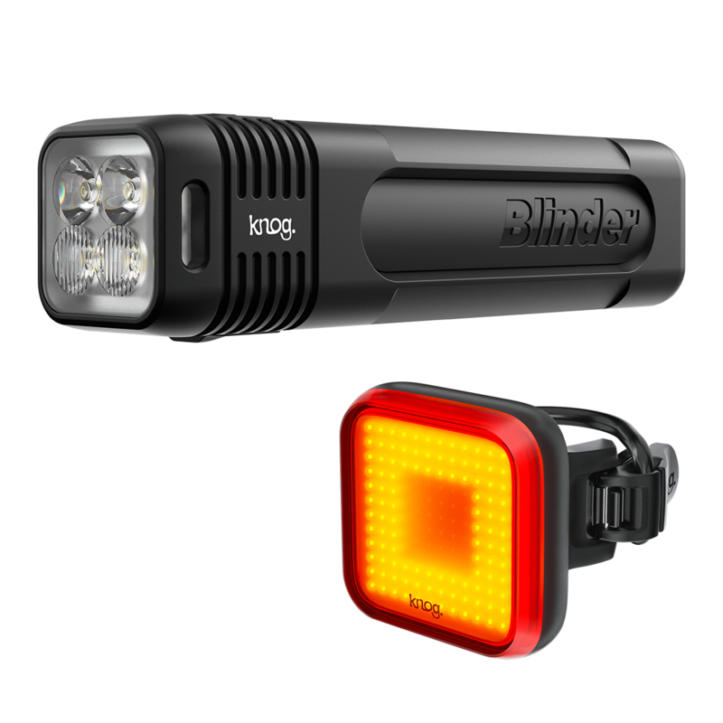 Knog Blinder 900 & Blinder Square Rear Bike Light Set 900/100 Lumens