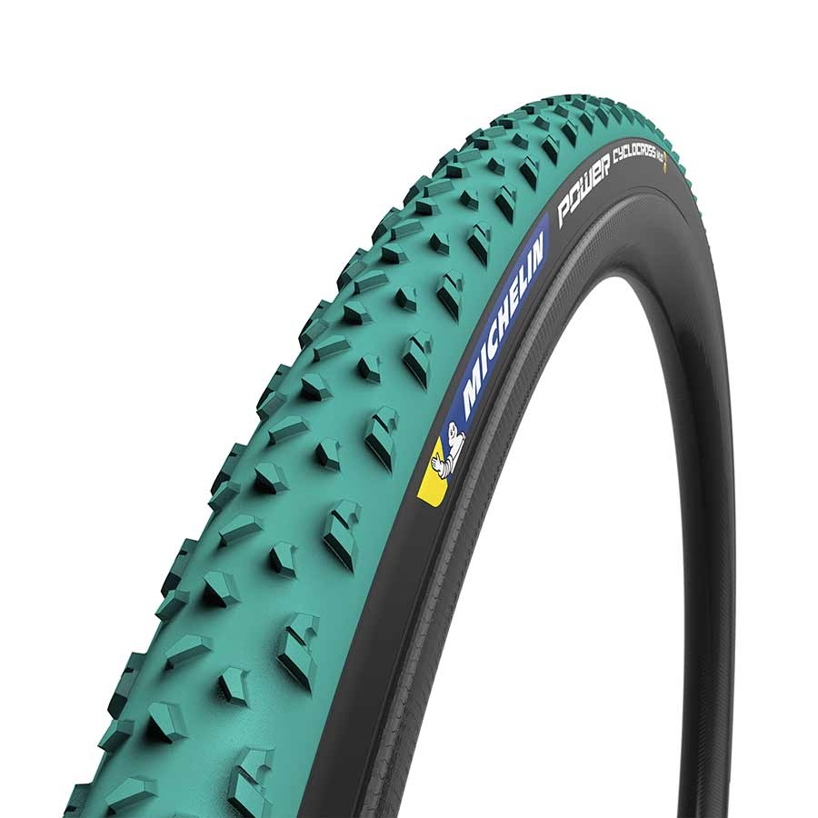 Michelin Pneu,Power Cyclocross Mud, Pliable,  700x33C, Tubeless Ready, GreenCompound, Bead2Bead Protek, 3x120TPI, Vert