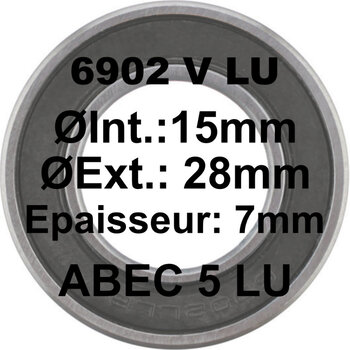 Enduro Roulement scellé, 6805, 25x37x7 Max