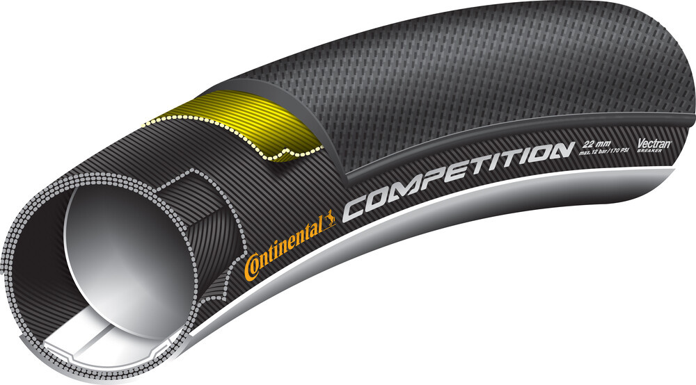 Continental Competition Tubular 28 X 22 Black + Black Chili