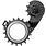 Absolut Black HOLLOWcage Oversized Derailleur Pulley Cage - For Shimano Ultegra 8150, Full Ceramic Bearings, Carbon Cage, Titanium
