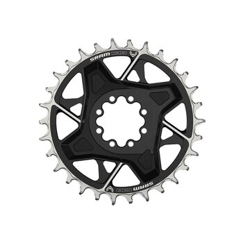 SRAM Plateau, Eagle T-Type X0 3mm Offset, Vitesses: 12, BCD: Direct Mount, Aluminium, Noir