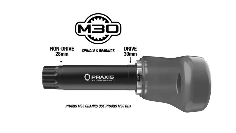 Praxis Boitier de pédalier M30 BSA filetage ( 28-30 mm)