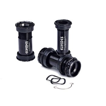 Elvedes Jeu de pédalier BB30-42mm / PF30-46mm pour pédalier Praxis Road / MTB 68-73mm / 28-30mm