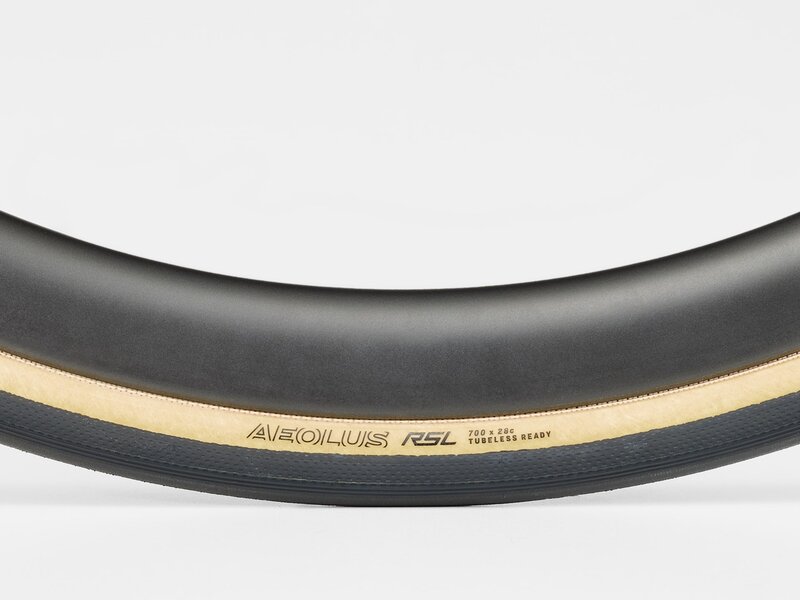Trek Pneu route Bontrager Aeolus RSL TLR 700x32  flan beige