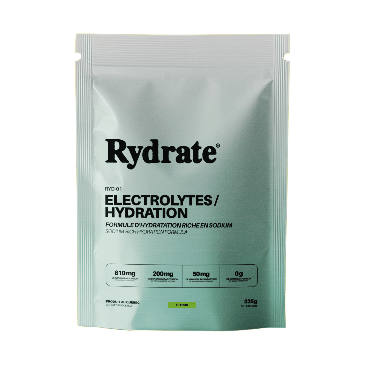 Rydrate RYD-01 Electrolytes/Hydratation 325 gr