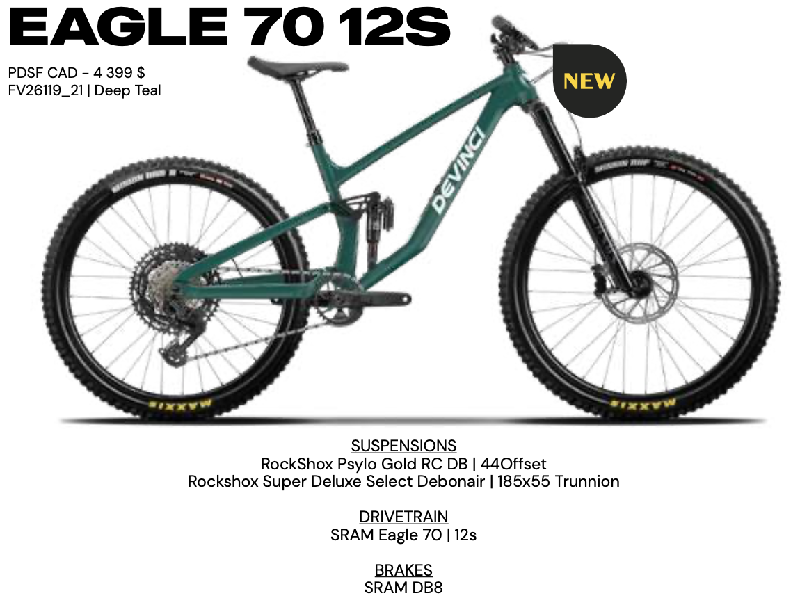 Devinci Troy Eagle 70