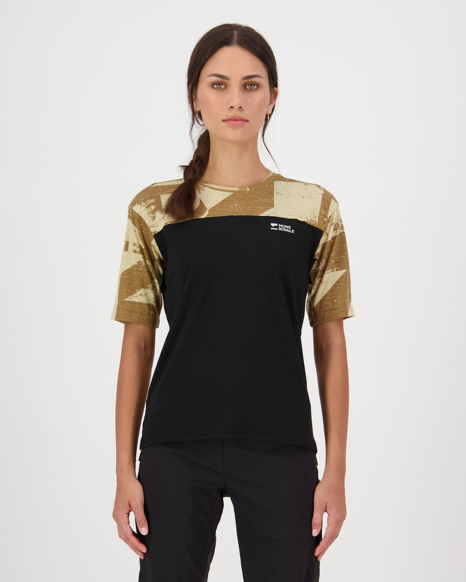 Mons Royale Diversion Merino Bike Jersey SS Grunge Black