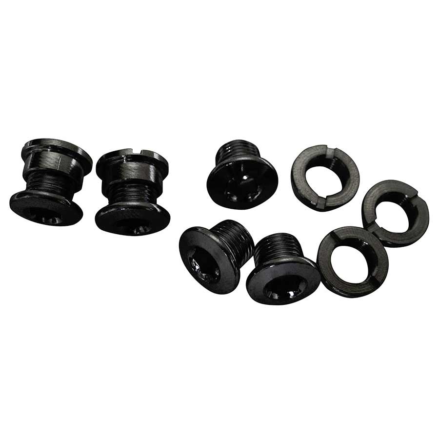 SRAM Visserie de plateau 4-bras, Triple, Acier/Acier, Noir