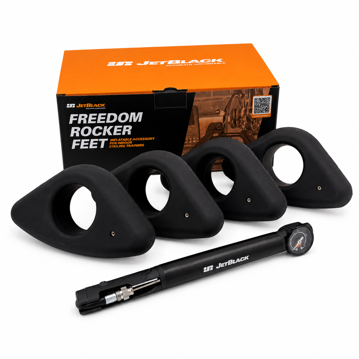JetBlack Cycling Freedom Rocker Feet – Ensemble de 4