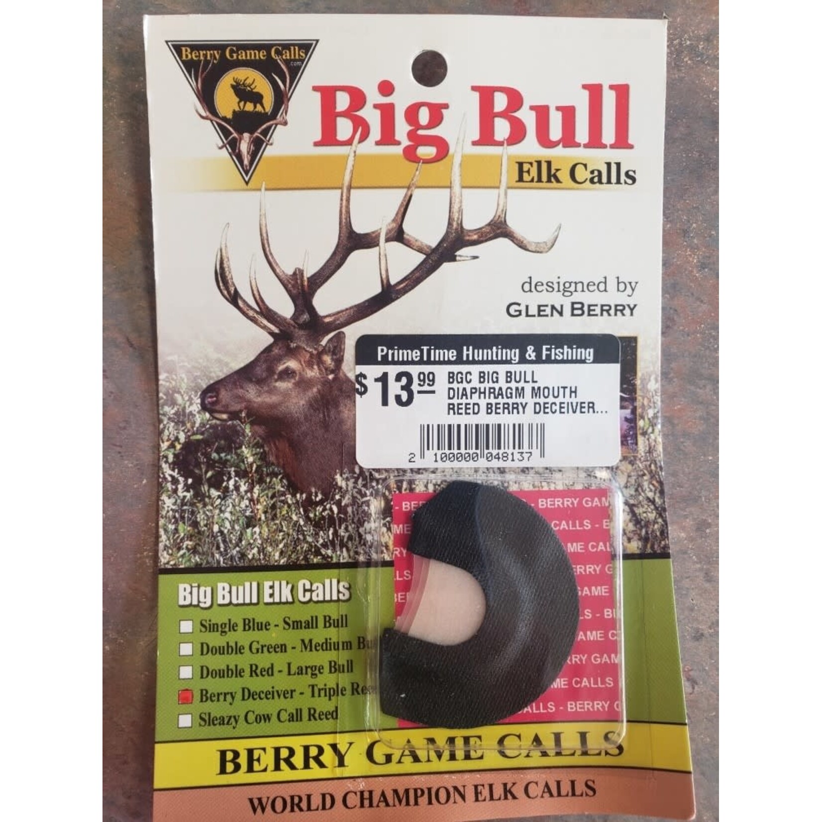 BERRY GAME CALLS BGC BIG BULL DIAPHRAGM MOUTH REED