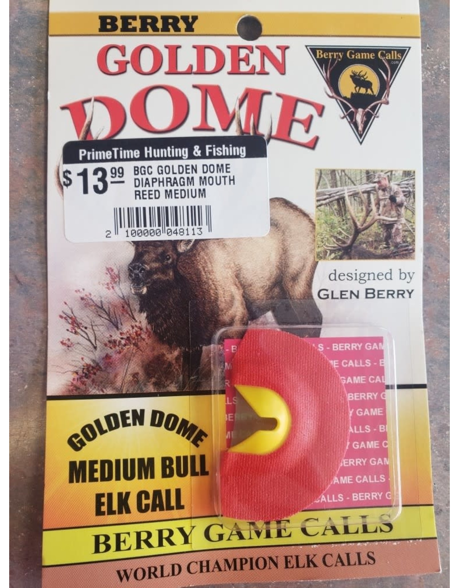 BERRY GAME CALLS BGC GOLDEN DOME DIAPHRAGM MOUTH REED