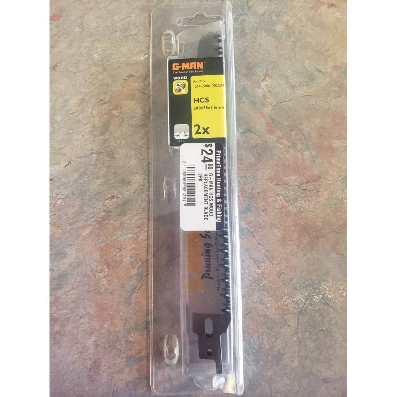 G-MAN G-MAN HCS WOOD REPLACEMENT BLADE 2PK