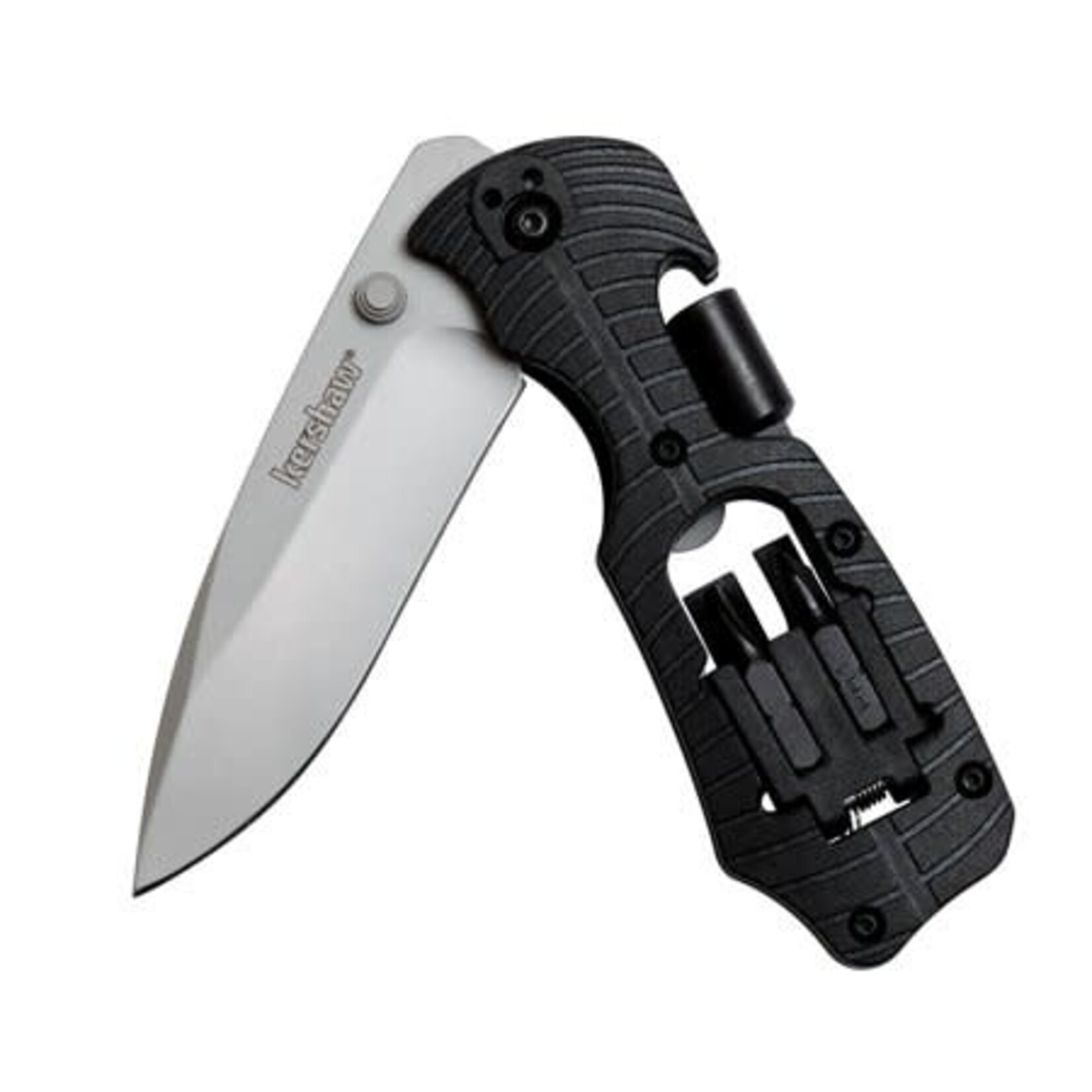 KERSHAW KER SELECT FIRE SS/BLACK FOLDING KNIFE W/ BITS