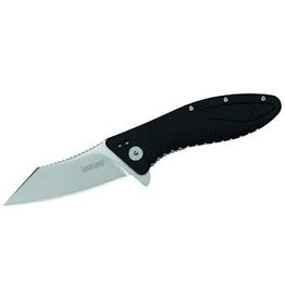 KERSHAW KER GRINDER BLK/SS FOLDING KNIFE W/ BELT CLIP