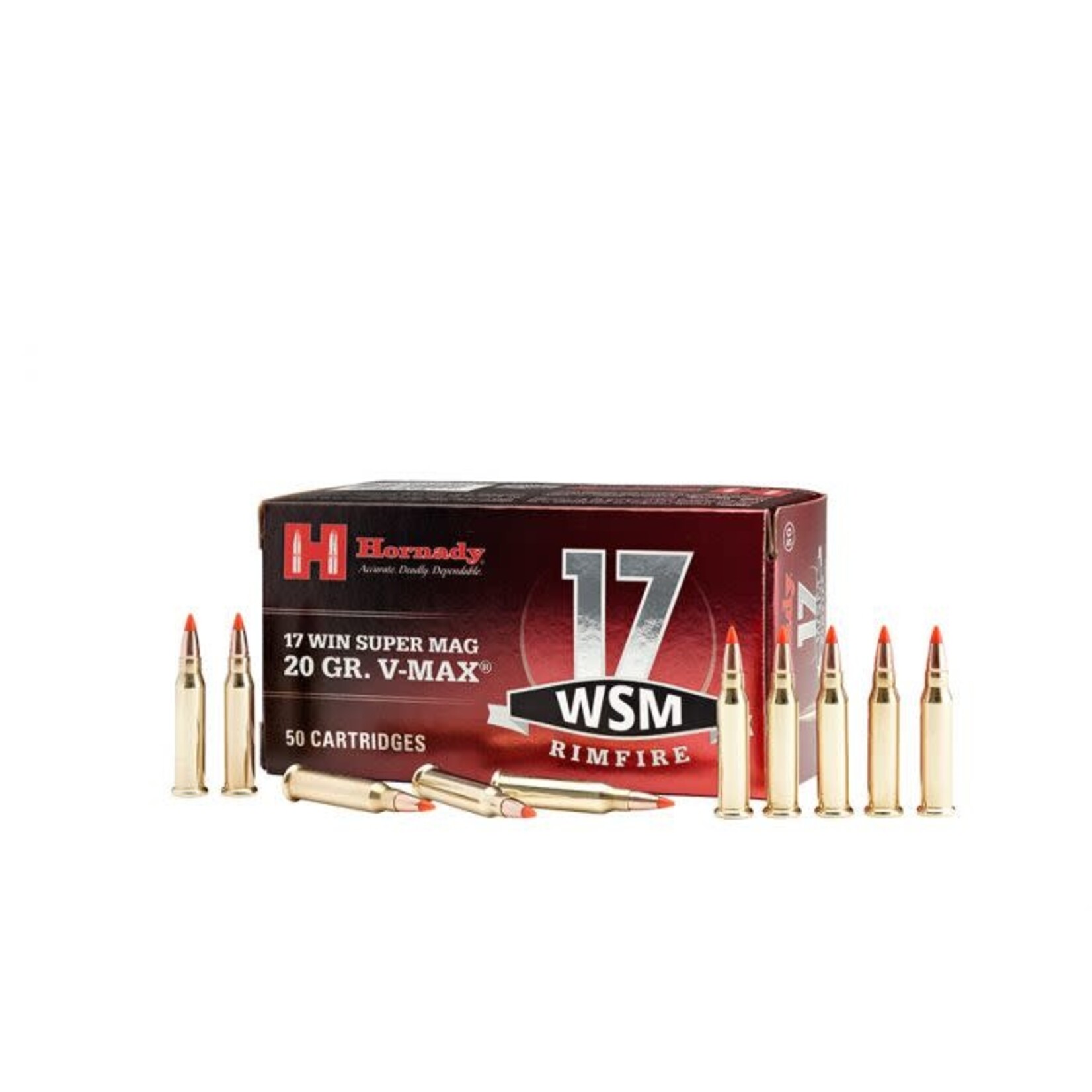 HORNADY HOR 17 WSM 20GR V-MAX 50PK
