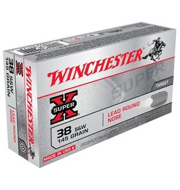 WIN 38 S&W 145GR LEAD RN SUPER-X