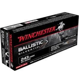 WINCHESTER WIN BALLISTIC SILVERTIP 243 WSSM 95GR RAPID CONTROL EXPANSION POLY TIP BALLISTIC SILVERTIP