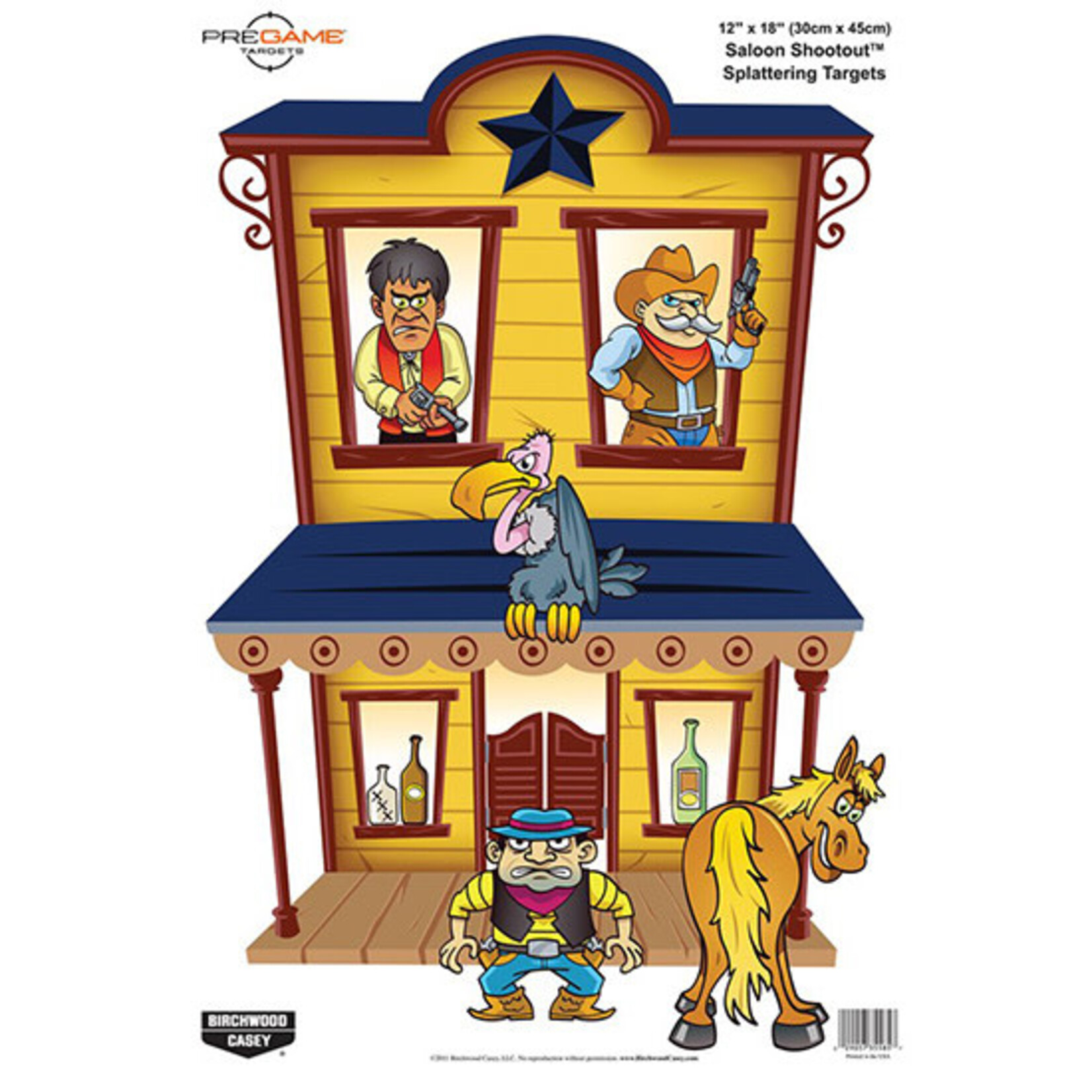 BIRCHWOOD CASEY BWC DIRTYBIRD SALOON SHOOT TRGT