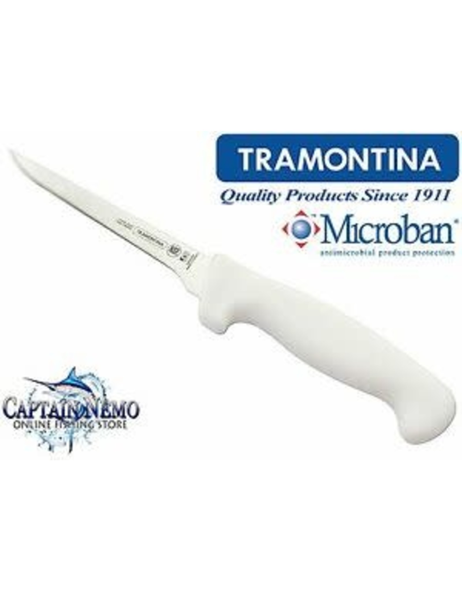 TRAMONTINA TRAM 6" STAINLESS STEEL BONING FIXED KNIFE WHITE