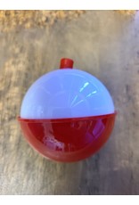 EAGLE CLAW EC SNAP-ON FLOATS RED & WHITE 2-1/2" single