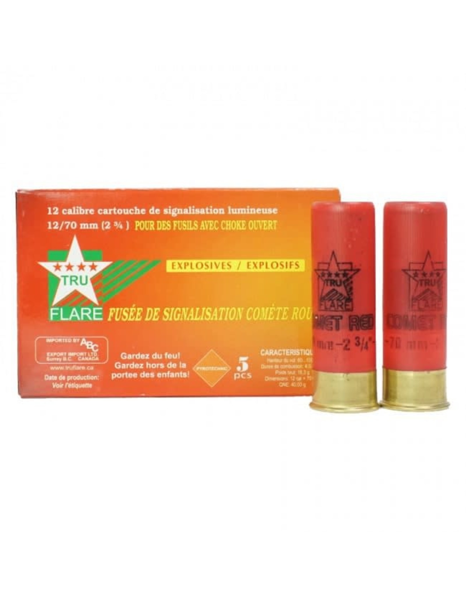 TRU FLARE TF RED SIGNAL COMET FLARE SHOTGUN 5PK