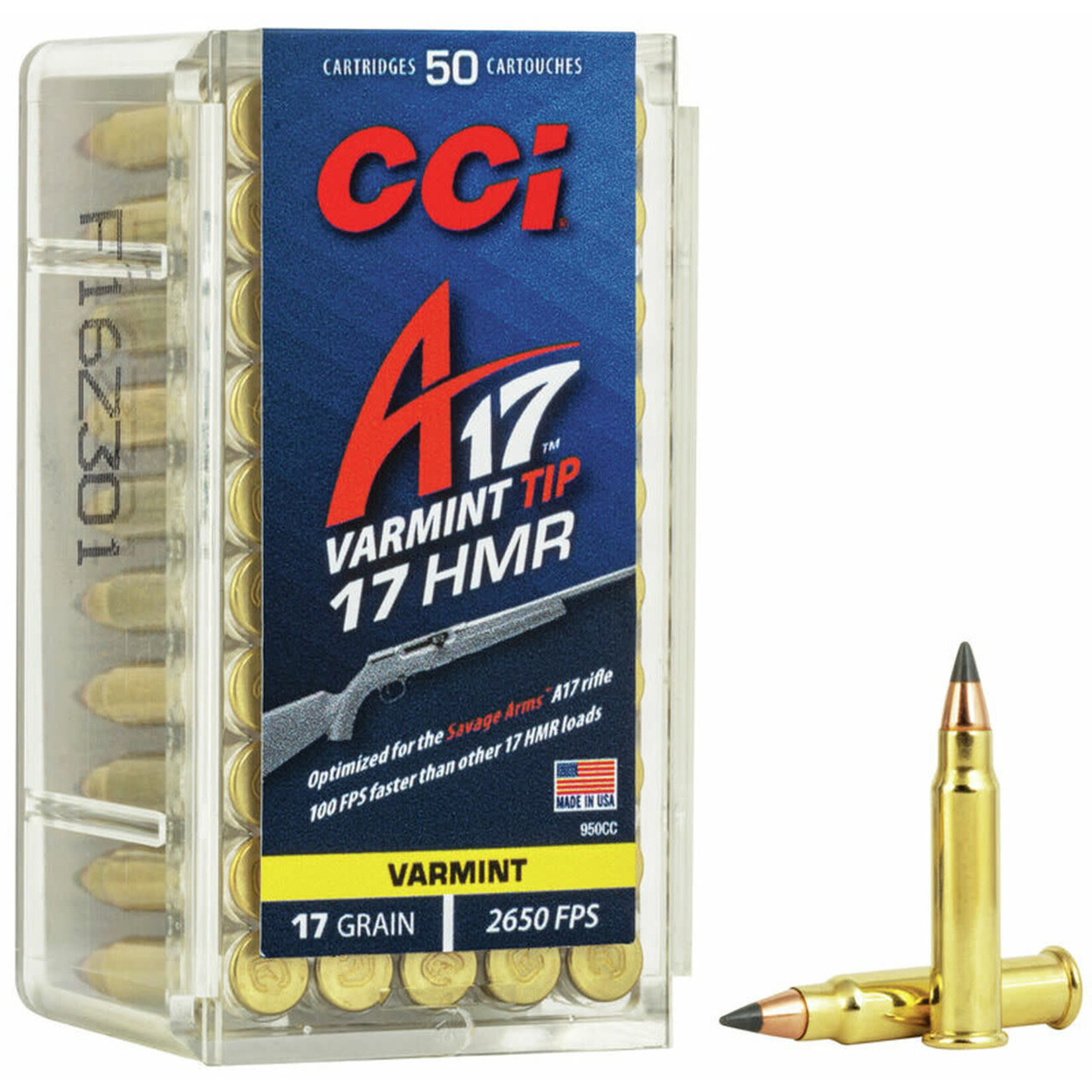 CCI CCI A17 17HMR 17GR VARMINT TIP brick