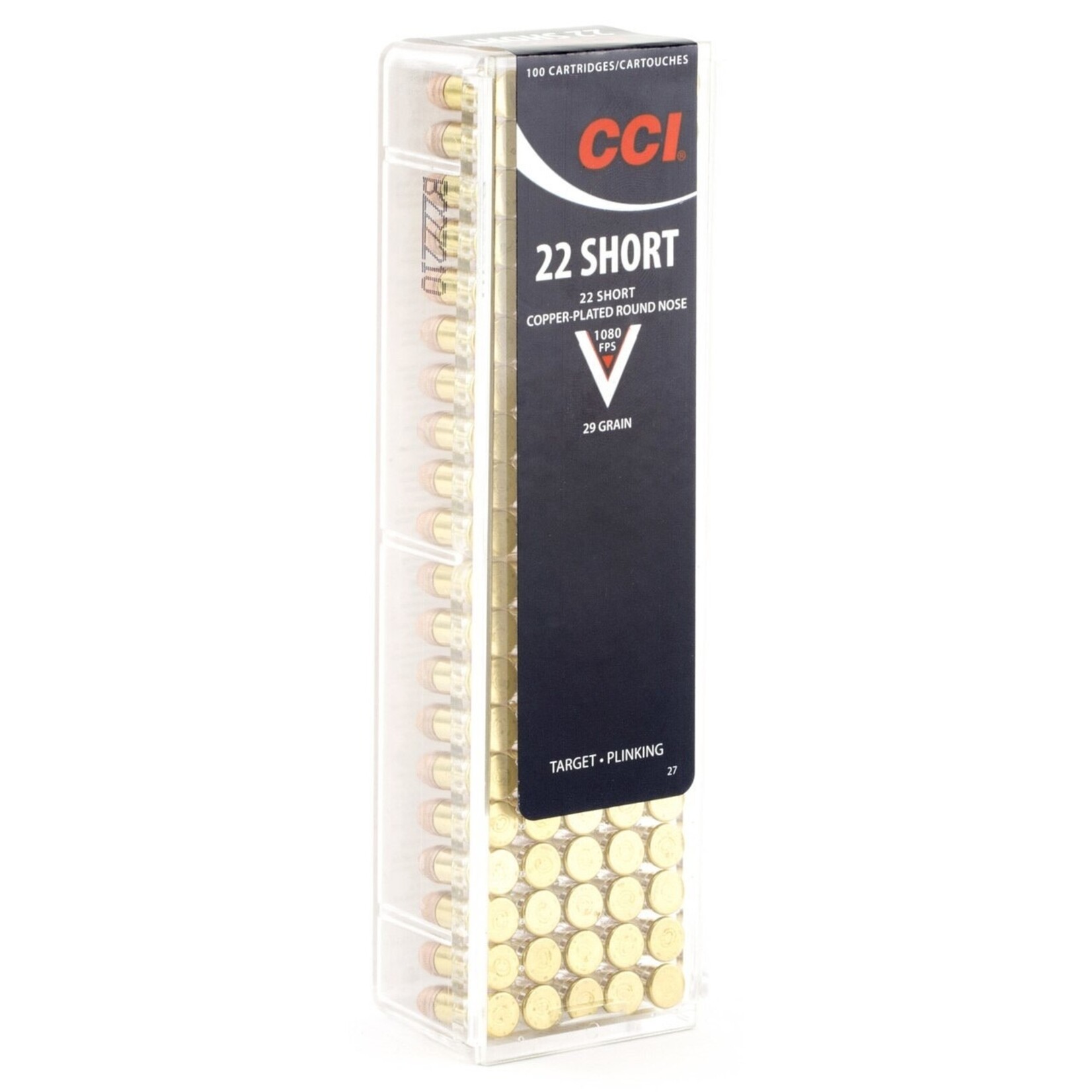 CCI CCI PEST CONTROL 22SHORT CB 29GR LEAD RN 710FPS 100PK