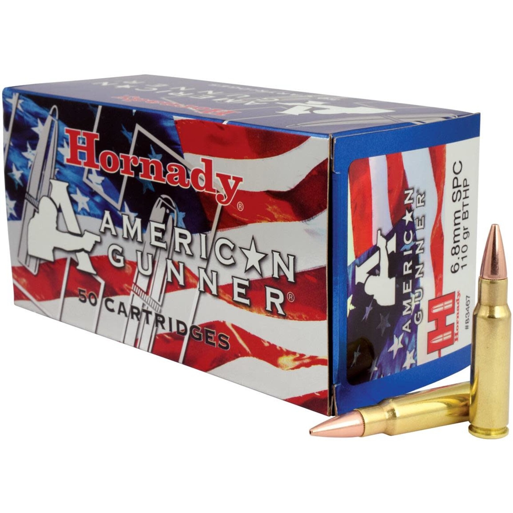 HORNADY HOR AMERICAN GUNNER 6.8MM SPC 110GR BTHP