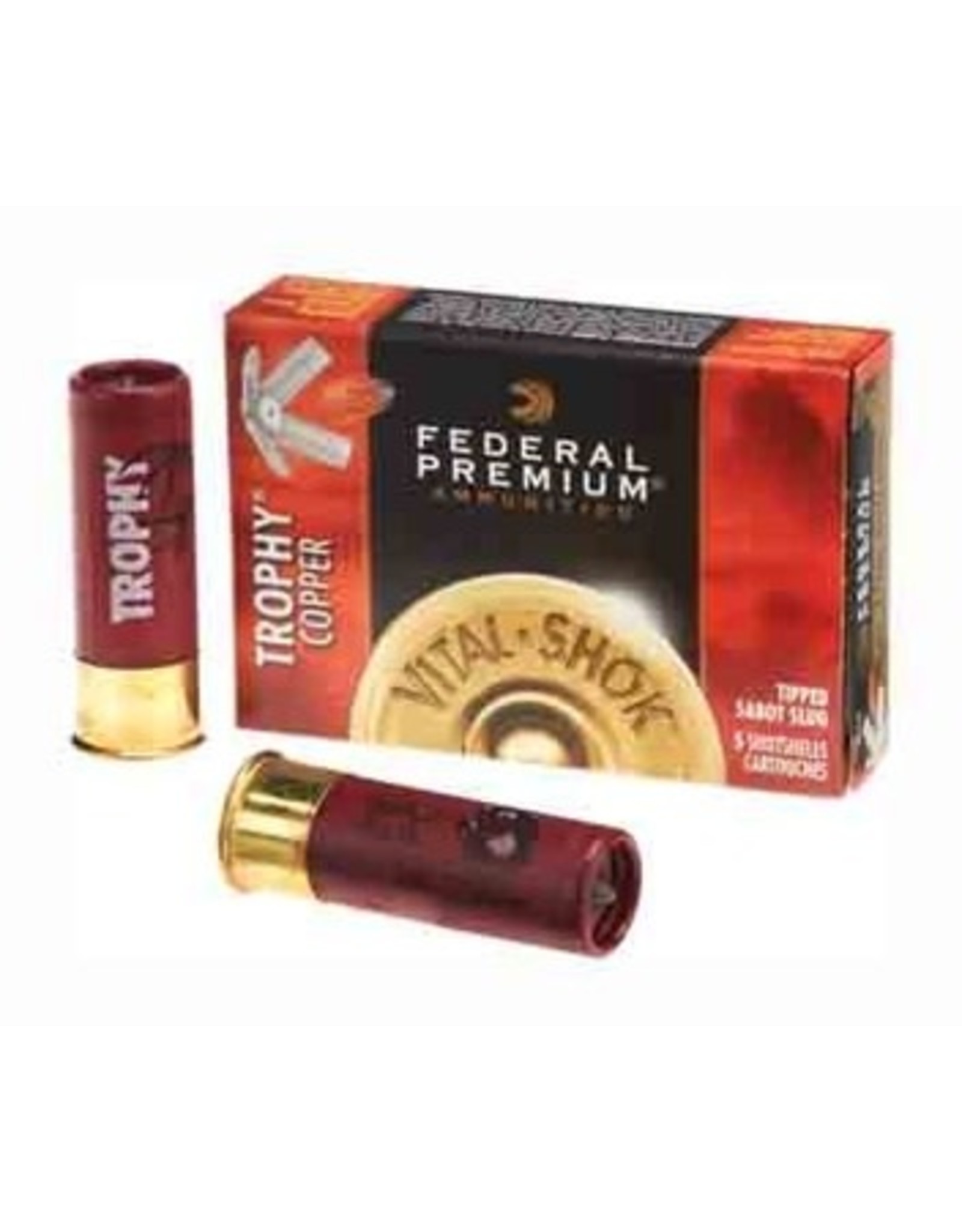 FEDERAL FED PREMIUM 12GA 2-3/4" 300GR 1900FPS TROPHY COPPER TIPPED SABOT SLUG
