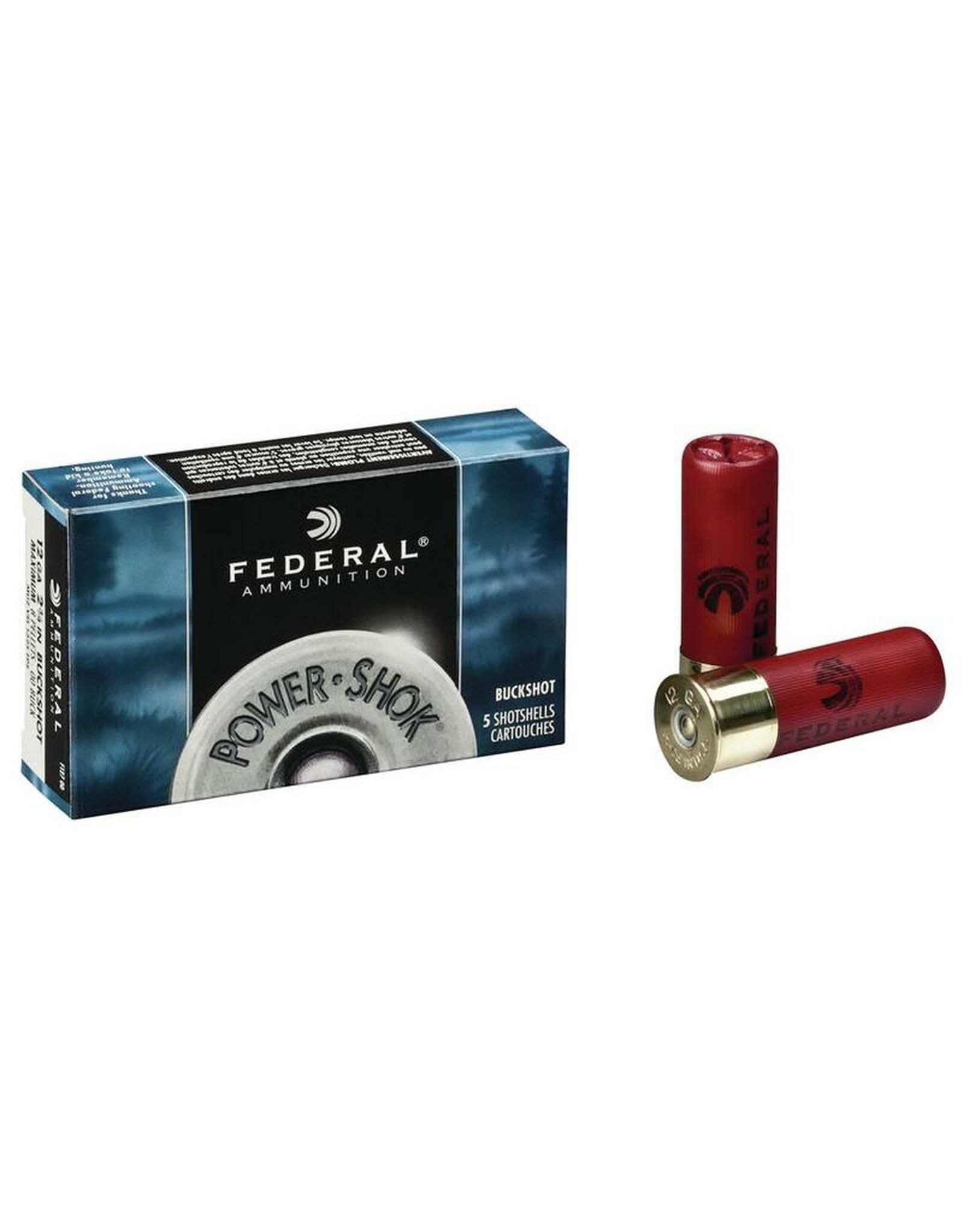 FEDERAL FED POWER SHOK BUCKSHOT 12GA