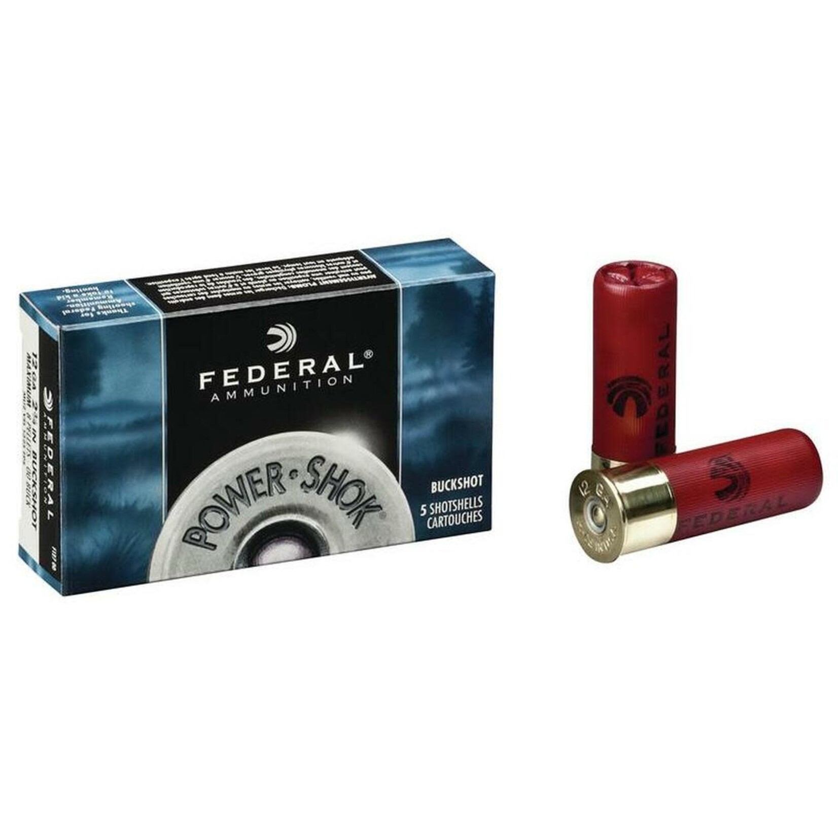 FEDERAL FED POWER SHOK BUCKSHOT 12GA