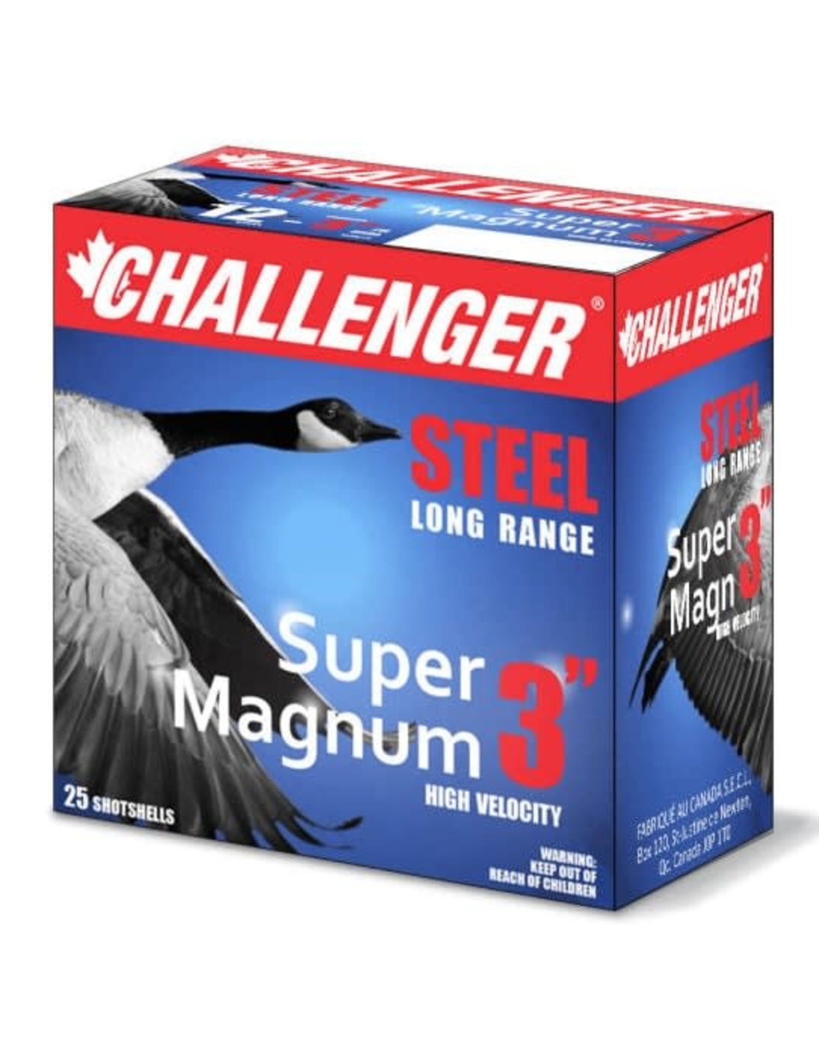 CHALLENGER CHAL STEEL LR 12GA 3" 1-1/8oz / 1550FPS #2 (case)