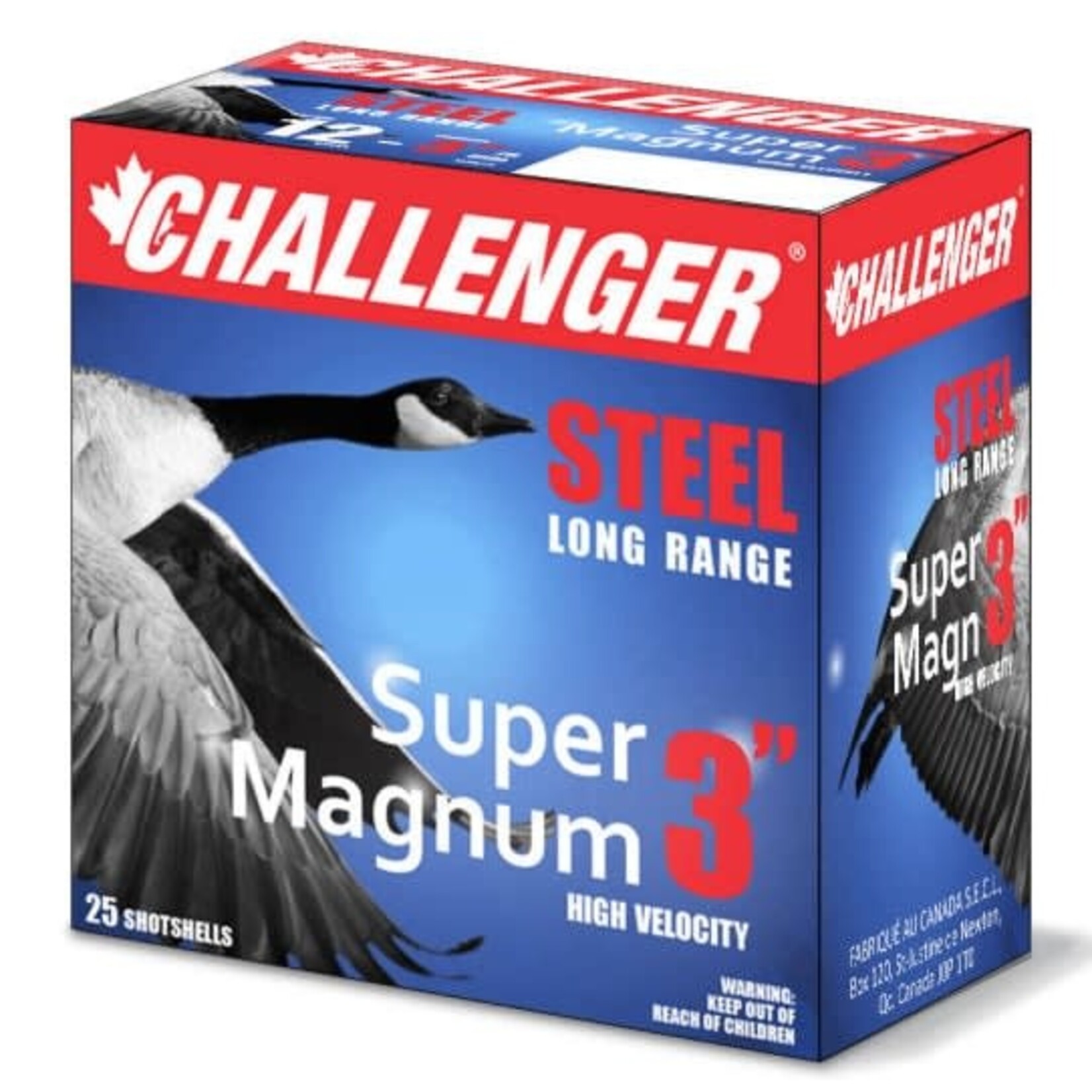 CHALLENGER CHAL STEEL LR 12GA 3" 1-1/8oz / 1550FPS #2 (case)